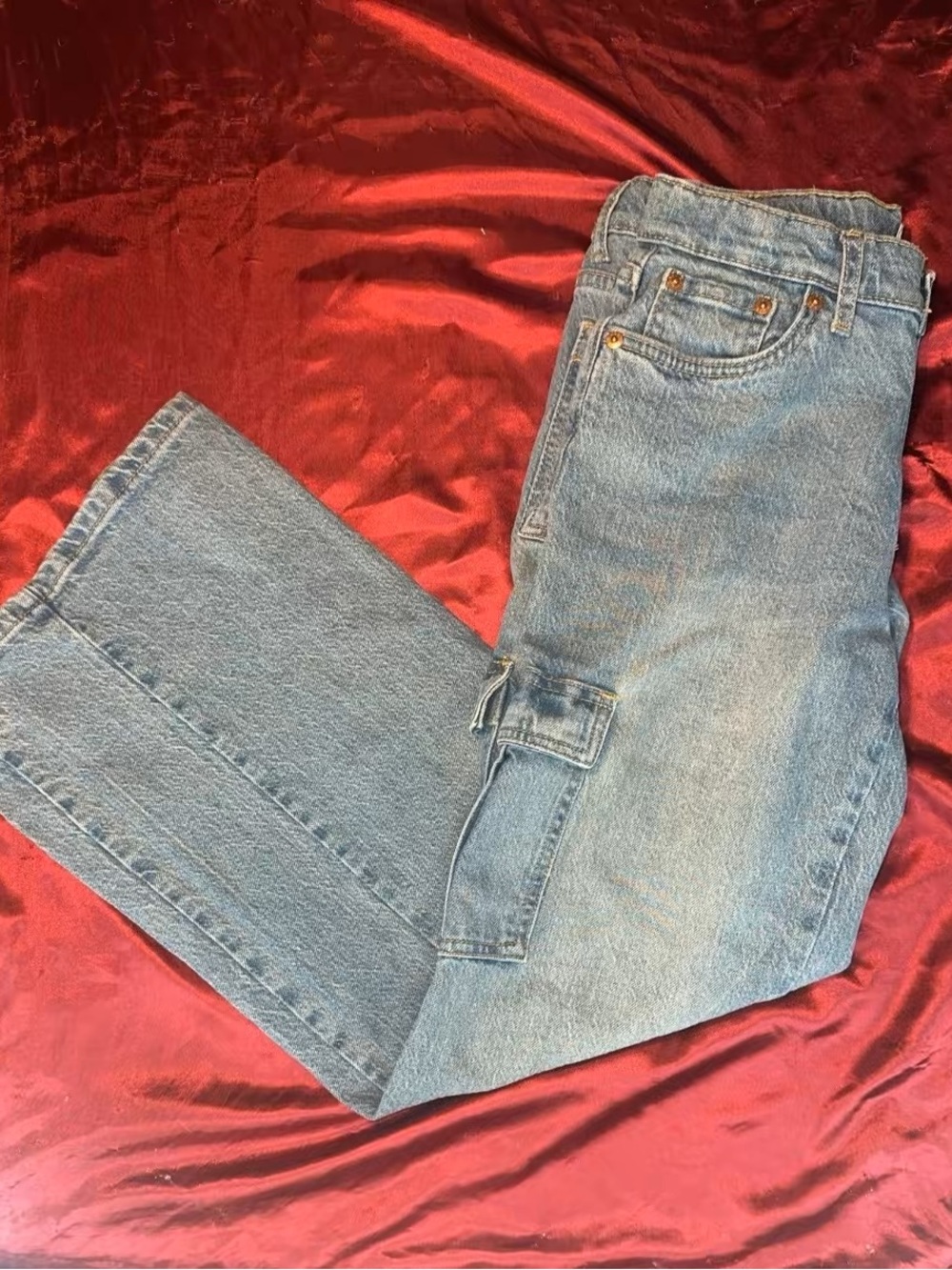 Levi's Light Blue Wide Leg Jeans